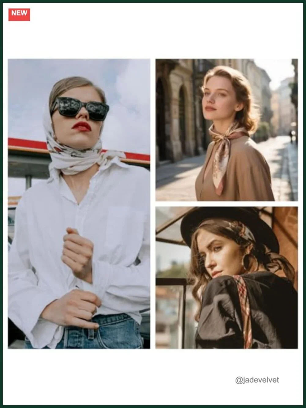 Satin Silk Like Scarf for Women Head Hair Scarf Multi-purpose